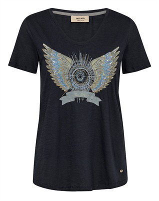  Mos Mosh - MMGethi Deco T-shirt - Salute Navy 